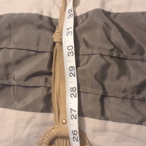 Tribal 70s 80s suede leather tasseled belts - Picture 15 of 16